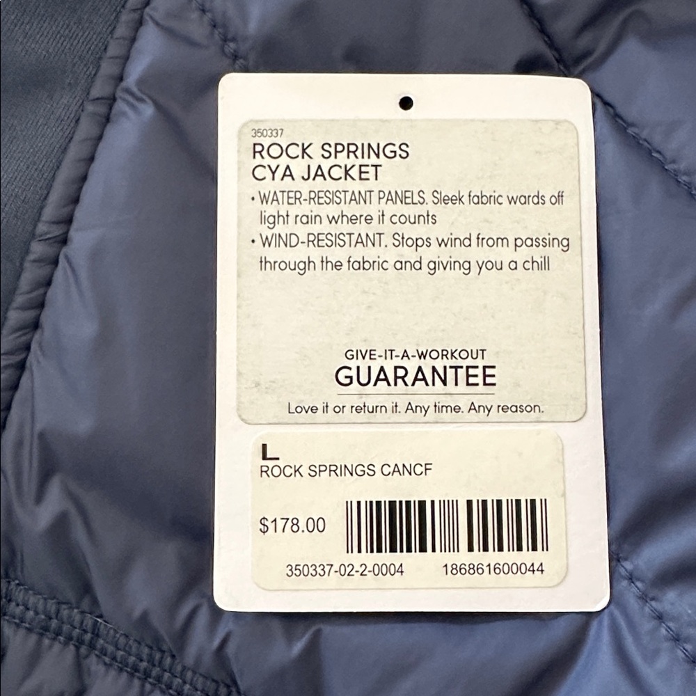 Athleta Rock Ridge Jacket size Large Navy - Picture 5 of 14
